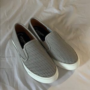 Gray Sperry Slide-On Sneakers
